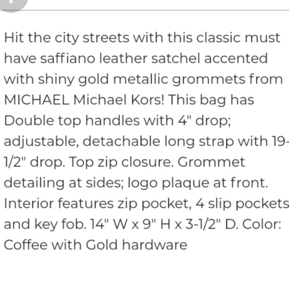 Michael Kors Satchel - Picture 7 of 7